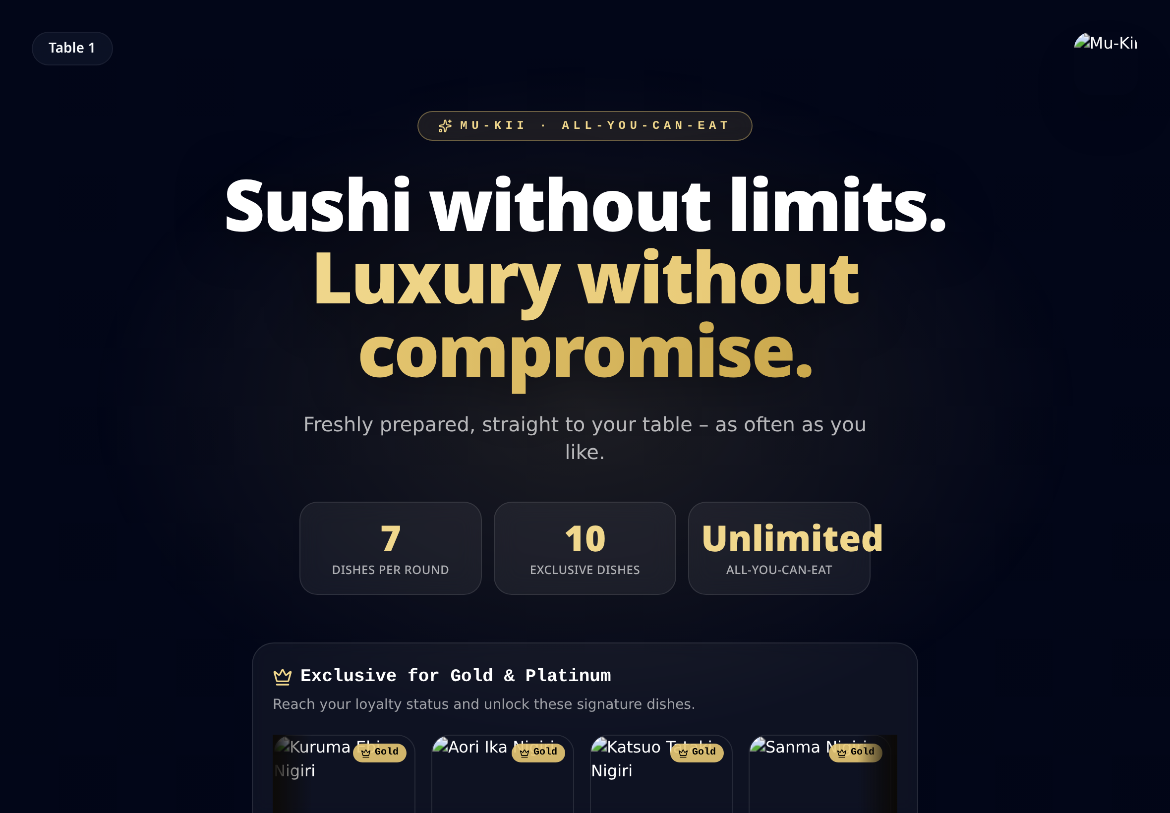 All-you-can-eat welcome